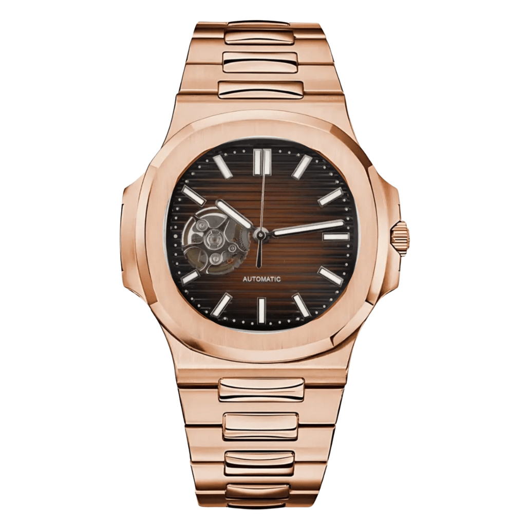 NAUTIKO | ROSE GOLD BROWN | OPEN HEART