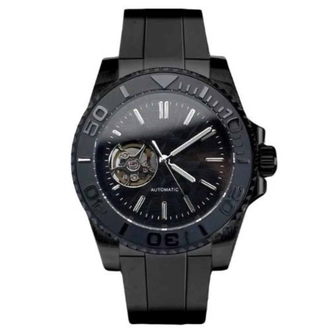 MARINER | BLACK OPEN HEART | SILICONE STRAP