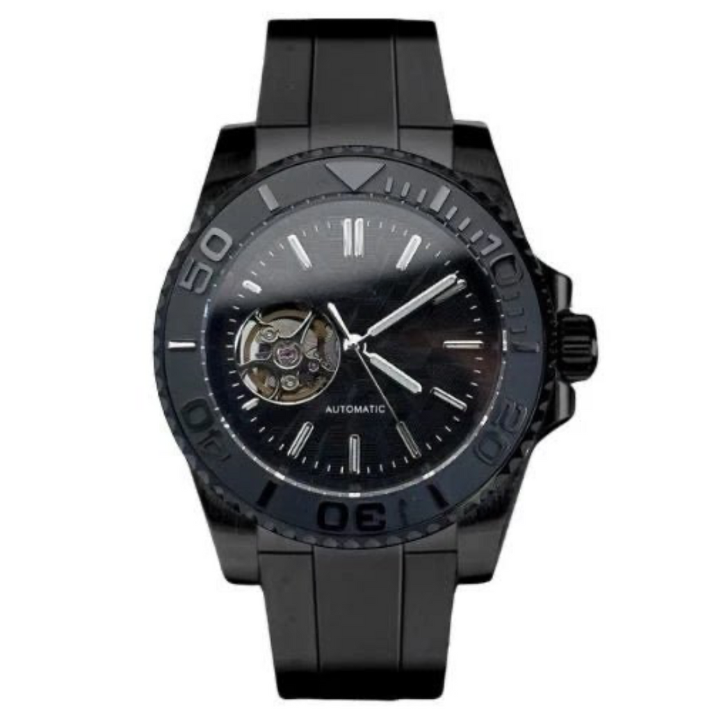 MARINER | BLACK OPEN HEART | SILICONE STRAP