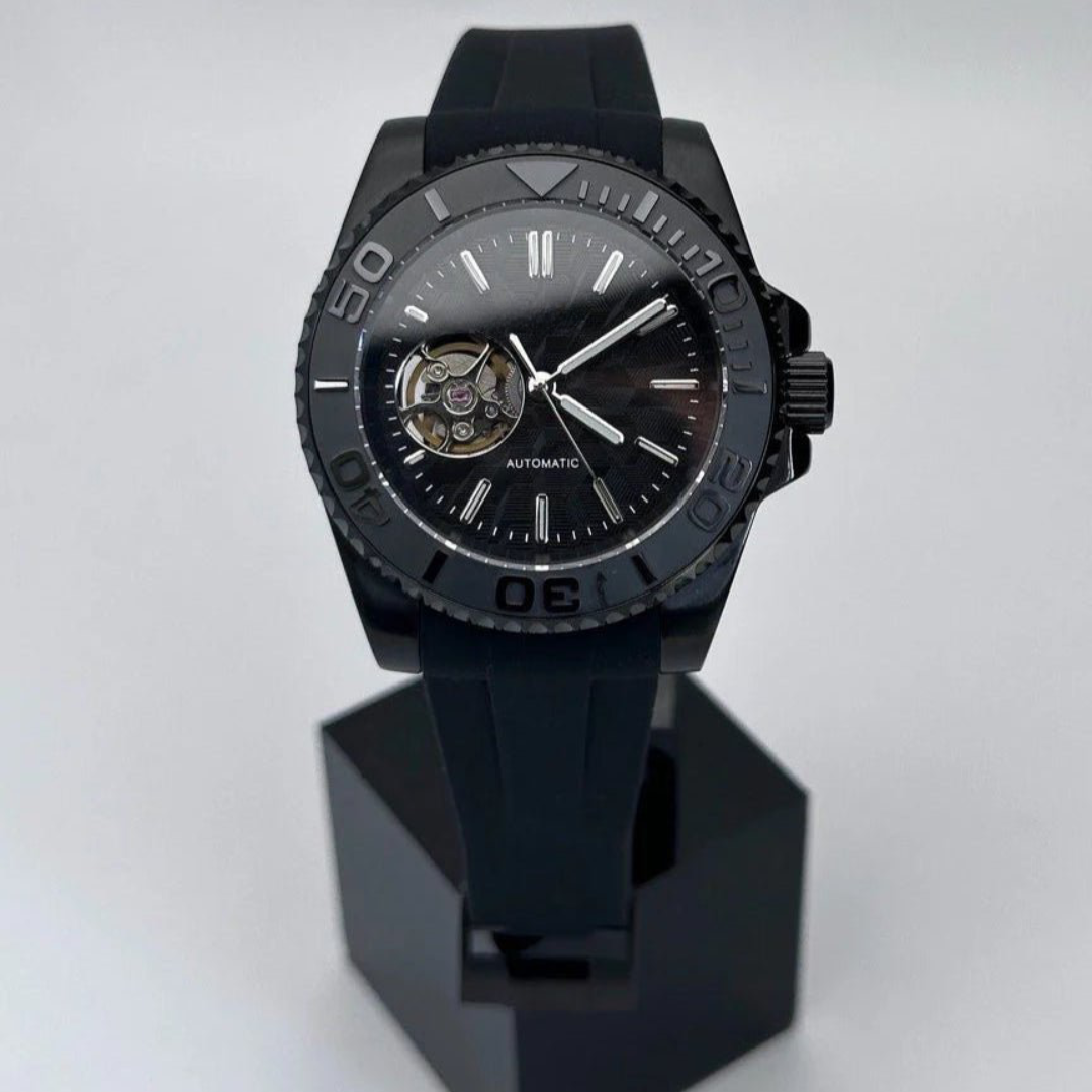 MARINER | BLACK OPEN HEART | SILICONE STRAP