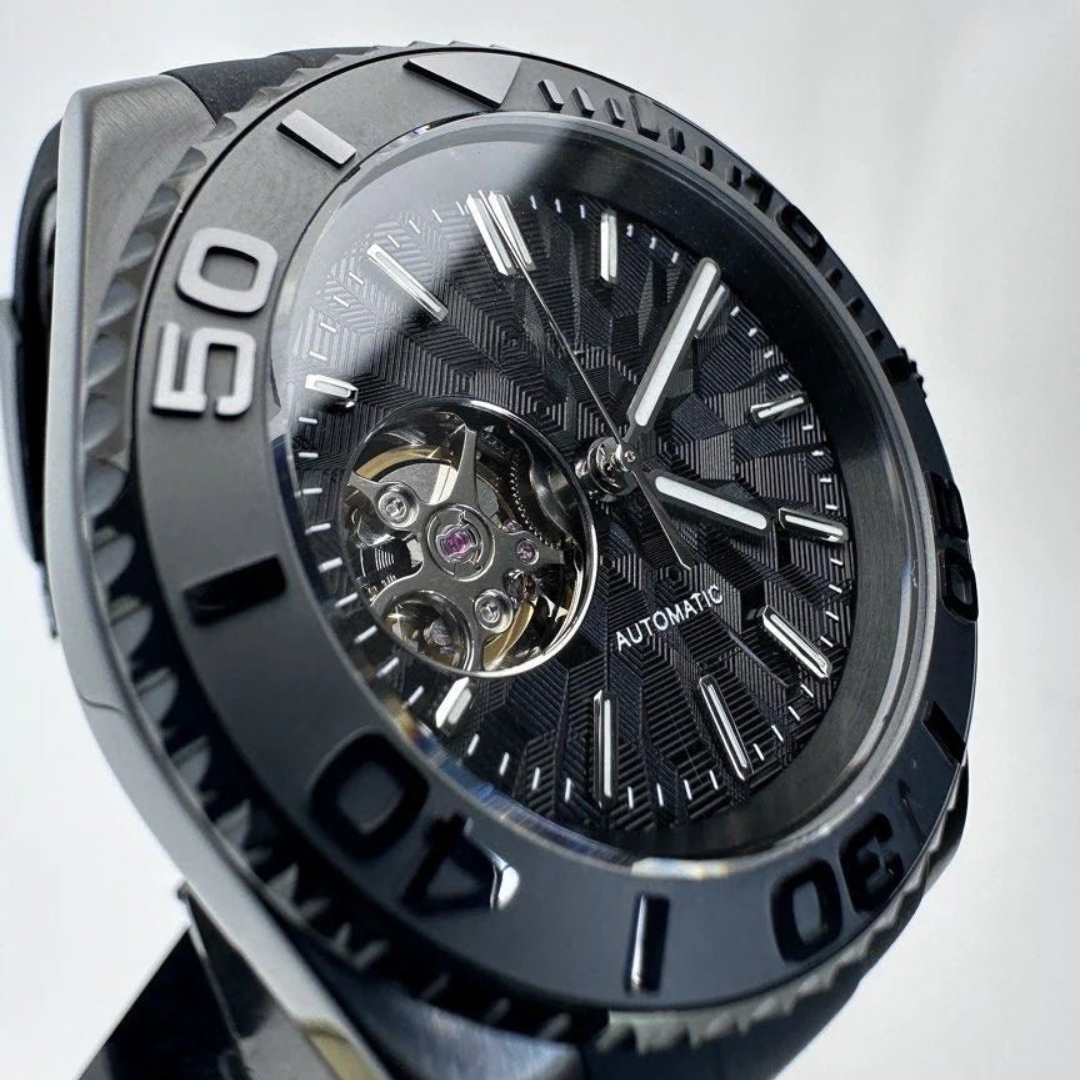 MARINER | BLACK OPEN HEART | SILICONE STRAP