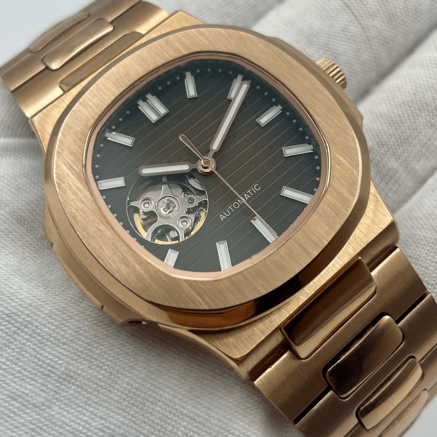 NAUTIKO | ROSE GOLD BROWN | OPEN HEART