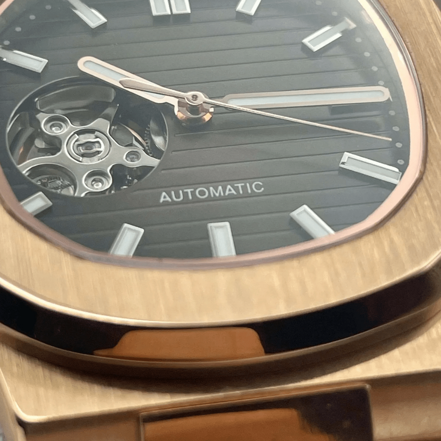 NAUTIKO | ROSE GOLD BROWN | OPEN HEART
