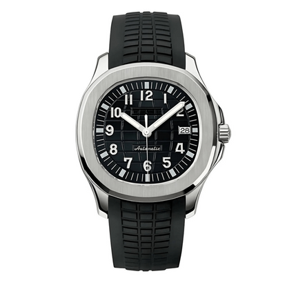AQUA | BLACK | SILICONE STRAP