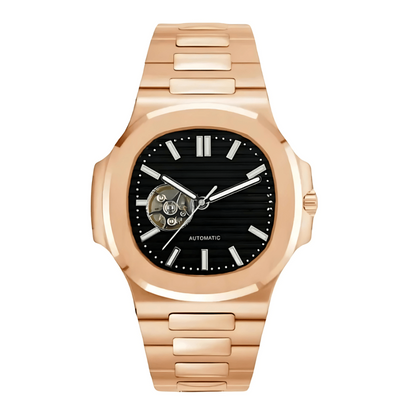 NAUTIKO | ROSE GOLD BLACK | OPEN HEART