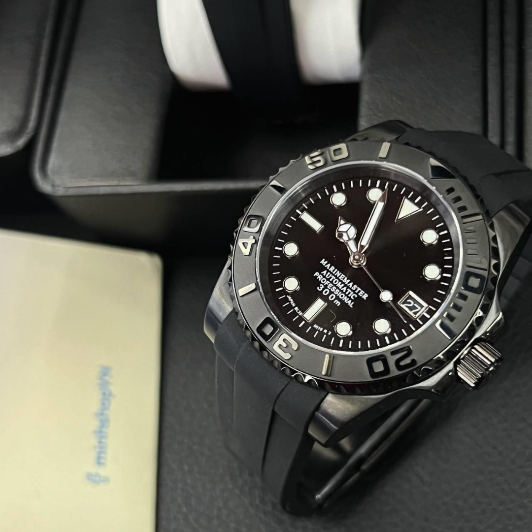 MARINER | FULL BLACK | SILICONE STRAP