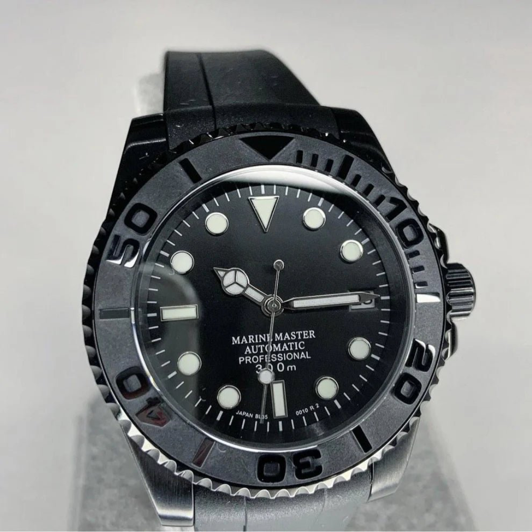 MARINER | FULL BLACK | SILICONE STRAP