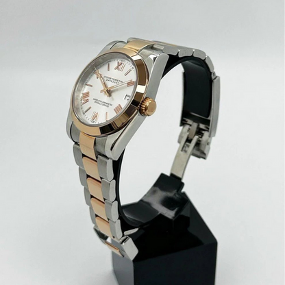 OYSTEIKO | SILVER ROSE GOLD TWO TONE | OYSTER STRAP